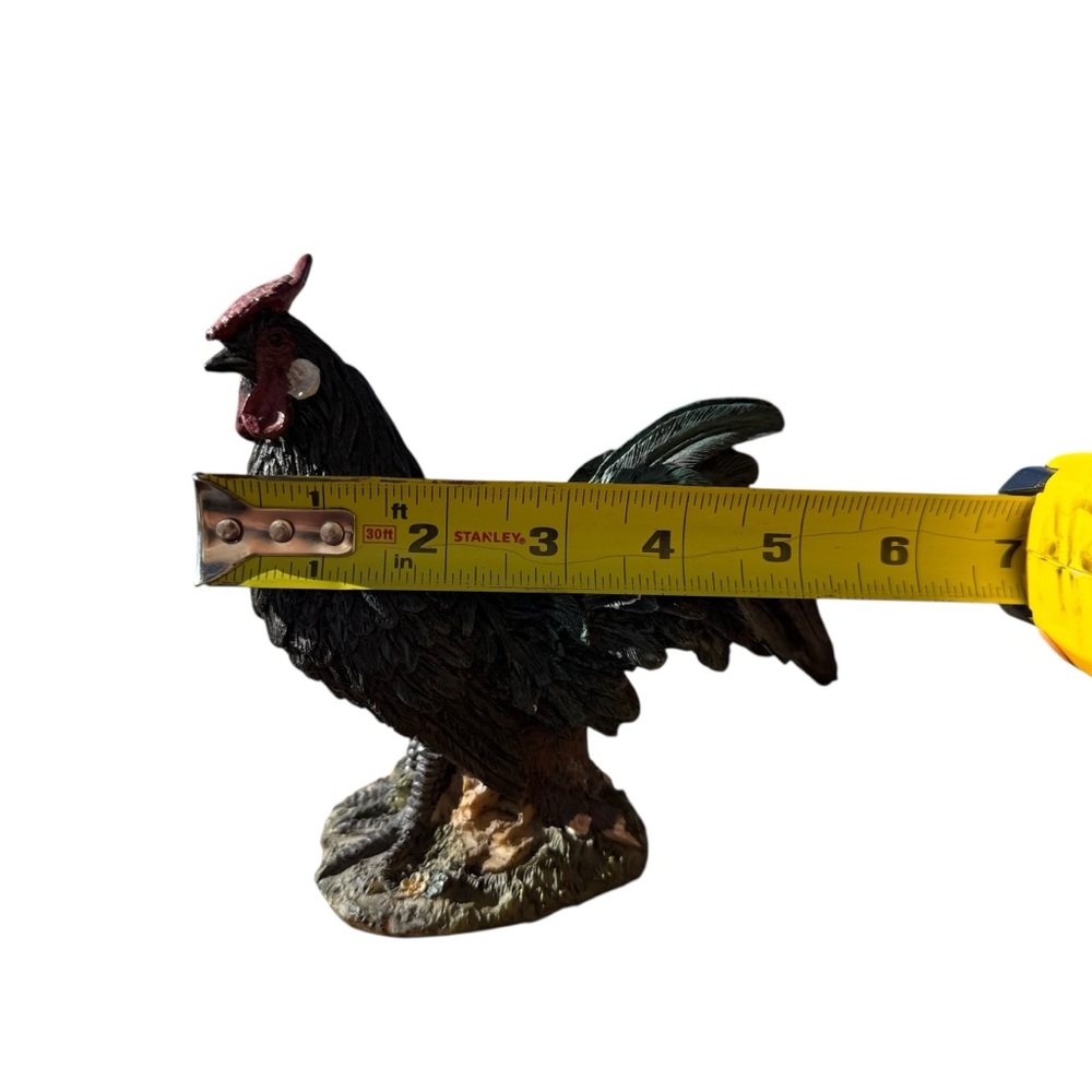 🐓 VINTAGE ROOSTER STATUE – FARMHOUSE DECOR – HAND-PAINTED DETAIL - Picture 13 of 13